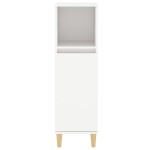 vidaXL Dulap de baie, alb, 30x30x100 cm, lemn prelucrat