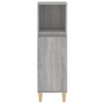 vidaXL Dulap de baie, gri sonoma, 30x30x100 cm, lemn prelucrat vidaXL Dulap de baie, gri sonoma, 30x30x100 cm, lemn prelucrat