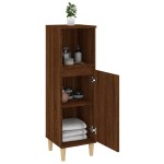 vidaXL Dulap de baie, stejar maro, 30x30x100 cm, lemn prelucrat vidaXL Dulap de baie, stejar maro, 30x30x100 cm, lemn prelucrat