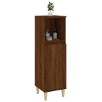 vidaXL Dulap de baie, stejar maro, 30x30x100 cm, lemn prelucrat vidaXL Dulap de baie, stejar maro, 30x30x100 cm, lemn prelucrat