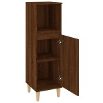 vidaXL Dulap de baie, stejar maro, 30x30x100 cm, lemn prelucrat vidaXL Dulap de baie, stejar maro, 30x30x100 cm, lemn prelucrat