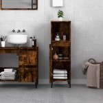 vidaXL Dulap de baie, stejar afumat, 30x30x100 cm, lemn prelucrat vidaXL Dulap de baie, stejar afumat, 30x30x100 cm, lemn prelucrat
