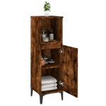 vidaXL Dulap de baie, stejar afumat, 30x30x100 cm, lemn prelucrat vidaXL Dulap de baie, stejar afumat, 30x30x100 cm, lemn prelucrat
