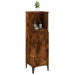 vidaXL Dulap de baie, stejar afumat, 30x30x100 cm, lemn prelucrat vidaXL Dulap de baie, stejar afumat, 30x30x100 cm, lemn prelucrat