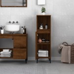 vidaXL Dulap de baie, stejar maro, 30x30x100 cm, lemn prelucrat vidaXL Dulap de baie, stejar maro, 30x30x100 cm, lemn prelucrat