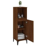 vidaXL Dulap de baie, stejar maro, 30x30x100 cm, lemn prelucrat vidaXL Dulap de baie, stejar maro, 30x30x100 cm, lemn prelucrat