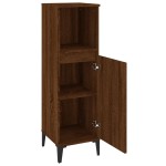 vidaXL Dulap de baie, stejar maro, 30x30x100 cm, lemn prelucrat vidaXL Dulap de baie, stejar maro, 30x30x100 cm, lemn prelucrat