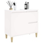 vidaXL Dulap de baie, alb, 65x33x60 cm, lemn prelucrat