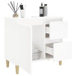 vidaXL Dulap de baie, alb, 65x33x60 cm, lemn prelucrat