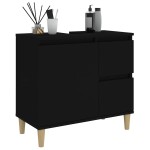 vidaXL Dulap de baie, negru, 65x33x60 cm, lemn prelucrat vidaXL Dulap de baie, negru, 65x33x60 cm, lemn prelucrat