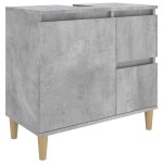 vidaXL Dulap de baie, gri beton, 65x33x60 cm, lemn prelucrat