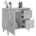 vidaXL Dulap de baie, gri beton, 65x33x60 cm, lemn prelucrat