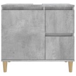 vidaXL Dulap de baie, gri beton, 65x33x60 cm, lemn prelucrat