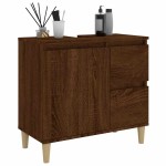 vidaXL Dulap de baie, stejar maro, 65x33x60 cm, lemn prelucrat vidaXL Dulap de baie, stejar maro, 65x33x60 cm, lemn prelucrat