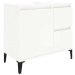 vidaXL Dulap de baie, alb, 65x33x60 cm, lemn prelucrat