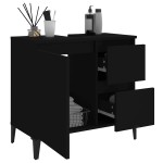 vidaXL Dulap de baie, negru, 65x33x60 cm, lemn prelucrat vidaXL Dulap de baie, negru, 65x33x60 cm, lemn prelucrat