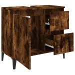 vidaXL Dulap de baie, stejar afumat, 65x33x60 cm, lemn prelucrat vidaXL Dulap de baie, stejar afumat, 65x33x60 cm, lemn prelucrat