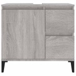 vidaXL Dulap de baie, gri sonoma, 65x33x60 cm, lemn prelucrat vidaXL Dulap de baie, gri sonoma, 65x33x60 cm, lemn prelucrat