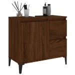 vidaXL Dulap de baie, stejar maro, 65x33x60 cm, lemn prelucrat vidaXL Dulap de baie, stejar maro, 65x33x60 cm, lemn prelucrat