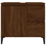 vidaXL Dulap de baie, stejar maro, 65x33x60 cm, lemn prelucrat vidaXL Dulap de baie, stejar maro, 65x33x60 cm, lemn prelucrat