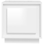vidaXL Noptiere 2 buc, alb extralucios, 44x35x45 cm, lemn prelucrat