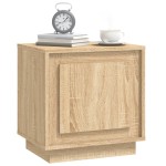 vidaXL Noptieră, stejar sonoma, 44x35x45 cm, lemn prelucrat vidaXL Noptieră, stejar sonoma, 44x35x45 cm, lemn prelucrat