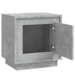 vidaXL Noptiere, 2 buc., gri beton, 44x35x45 cm, lemn prelucrat vidaXL Noptiere, 2 buc., gri beton, 44x35x45 cm, lemn prelucrat