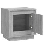 vidaXL Noptiere, 2 buc., gri sonoma, 44x35x45 cm, lemn prelucrat vidaXL Noptiere, 2 buc., gri sonoma, 44x35x45 cm, lemn prelucrat