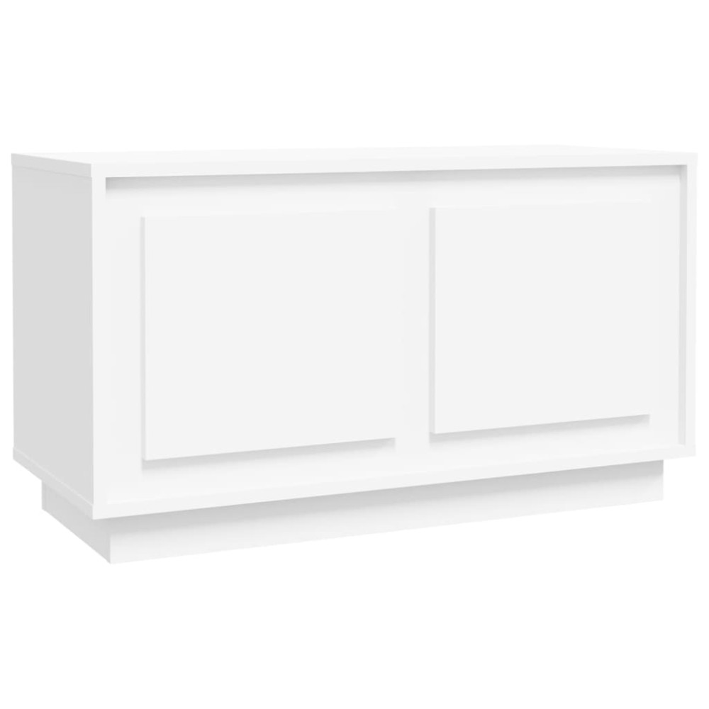 vidaXL Dulap TV, alb, 80x35x45 cm, lemn prelucrat