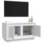 vidaXL Dulap TV, alb, 80x35x45 cm, lemn prelucrat