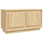 vidaXL Dulap TV, stejar sonoma, 80x35x45 cm, lemn prelucrat vidaXL Dulap TV, stejar sonoma, 80x35x45 cm, lemn prelucrat
