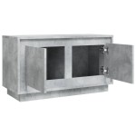 vidaXL Comodă TV, gri beton, 80x35x45 cm, lemn prelucrat vidaXL Comodă TV, gri beton, 80x35x45 cm, lemn prelucrat