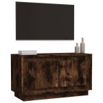 vidaXL Comodă TV, stejar afumat, 80x35x45 cm, lemn prelucrat vidaXL Comodă TV, stejar afumat, 80x35x45 cm, lemn prelucrat