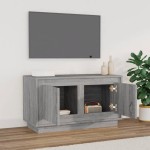 vidaXL Comodă TV, gri sonoma, 80x35x45 cm, lemn prelucrat vidaXL Comodă TV, gri sonoma, 80x35x45 cm, lemn prelucrat
