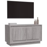 vidaXL Comodă TV, gri sonoma, 80x35x45 cm, lemn prelucrat vidaXL Comodă TV, gri sonoma, 80x35x45 cm, lemn prelucrat