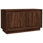 vidaXL Comodă TV, stejar maro, 80x35x45 cm, lemn prelucrat vidaXL Comodă TV, stejar maro, 80x35x45 cm, lemn prelucrat