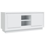 vidaXL Comodă TV, alb, 102x35x45 cm, lemn prelucrat vidaXL Comodă TV, alb, 102x35x45 cm, lemn prelucrat