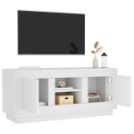 vidaXL Comodă TV, alb, 102x35x45 cm, lemn prelucrat vidaXL Comodă TV, alb, 102x35x45 cm, lemn prelucrat