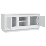 vidaXL Comodă TV, alb, 102x35x45 cm, lemn prelucrat vidaXL Comodă TV, alb, 102x35x45 cm, lemn prelucrat