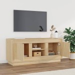 vidaXL Comodă TV, stejar sonoma, 102x35x45 cm, lemn prelucrat vidaXL Comodă TV, stejar sonoma, 102x35x45 cm, lemn prelucrat