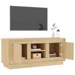 vidaXL Comodă TV, stejar sonoma, 102x35x45 cm, lemn prelucrat vidaXL Comodă TV, stejar sonoma, 102x35x45 cm, lemn prelucrat