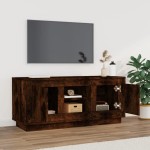 vidaXL Comodă TV, stejar afumat, 102x35x45 cm, lemn prelucrat vidaXL Comodă TV, stejar afumat, 102x35x45 cm, lemn prelucrat