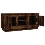 vidaXL Comodă TV, stejar afumat, 102x35x45 cm, lemn prelucrat vidaXL Comodă TV, stejar afumat, 102x35x45 cm, lemn prelucrat