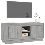 vidaXL Comodă TV, gri sonoma, 102x35x45 cm, lemn prelucrat vidaXL Comodă TV, gri sonoma, 102x35x45 cm, lemn prelucrat