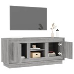 vidaXL Comodă TV, gri sonoma, 102x35x45 cm, lemn prelucrat vidaXL Comodă TV, gri sonoma, 102x35x45 cm, lemn prelucrat