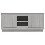 vidaXL Comodă TV, gri sonoma, 102x35x45 cm, lemn prelucrat vidaXL Comodă TV, gri sonoma, 102x35x45 cm, lemn prelucrat