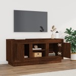 vidaXL Comodă TV, stejar maro, 102x35x45 cm, lemn prelucrat
