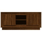 vidaXL Comodă TV, stejar maro, 102x35x45 cm, lemn prelucrat