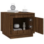 vidaXL Măsuță de cafea, stejar maro, 51x50x44 cm, lemn prelucrat vidaXL Măsuță de cafea, stejar maro, 51x50x44 cm, lemn prelucrat