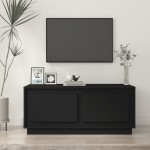 vidaXL Măsuță de cafea, negru, 102x50x44 cm, lemn prelucrat vidaXL Măsuță de cafea, negru, 102x50x44 cm, lemn prelucrat
